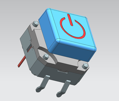 Illuminated tact switch