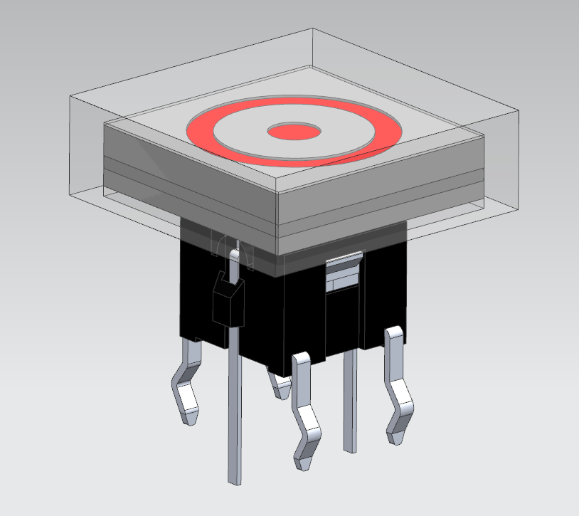 Illuminated tact switch