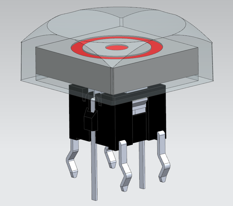Illuminated tact switch