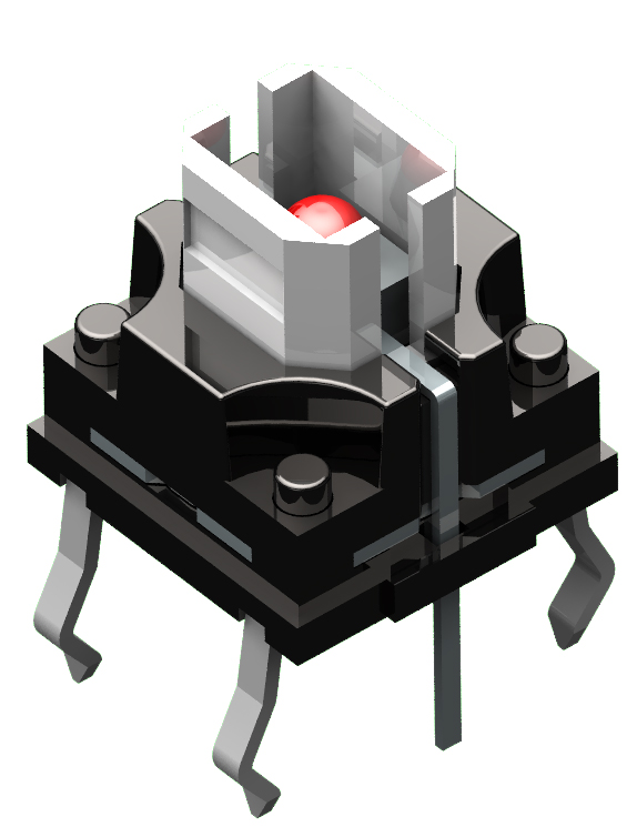 Illuminated tact switch